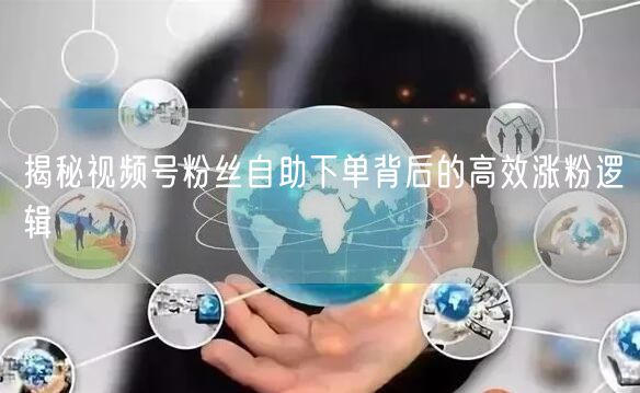 揭秘视频号粉丝自助下单背后的高效涨粉逻辑